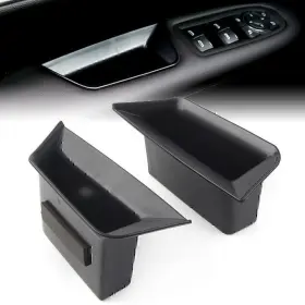 22shopde 223000109911 2 Pcs Front Door Armrest Storage Box Tray Bin Kit Black For Cadillac Xt5 2017-19