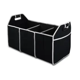 8sanlione 735372413515 Car Trunk Organizer Portable Foldable Waterproof Auto Storage Bag With 3 Comp
