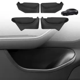 Abystar 785366556018 Door Side Organizer 4pcs Full Cover Tesla Model Y Juniper Black 2026
