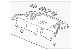84500-tgv-a01za Acura Genuine Pkg Tray Trim