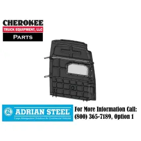 Adrian Steel 643934595084 Parnh Composite Partition With Visibility Black Nv High Roof