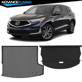 Adv-5-tc-ardx19-bk Advancetuning 198073537575 For 19-25 Acura Rdx 5-seat Tpe 3d Trunk Mat Heavy Duty Cargo Liner Cover