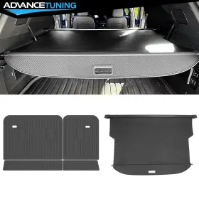 Adv-5-tc-cvtra24-bkcf Advancetuning 198073554497 For 24-26 Traverse Acadia Enclave Carbon Fiber Texture Cargo Cover Backrest Mat