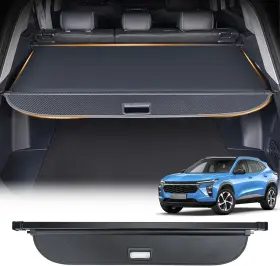 Adv-5-tc-cvtrax24-bk Advancetuning Fits 24-25 Chevrolet Trax Canvas Retractable Cargo Cover Security Shield Shade