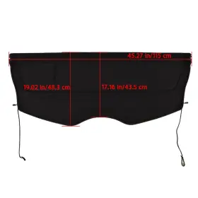 799103nl1b Aftermarket 432136 For Nissan Leaf 2013 2014-2017 Black Rear Trunk Cargo Cover Protector