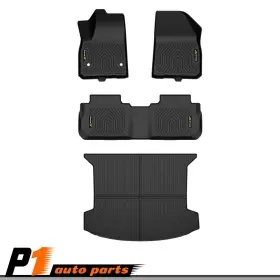 Allgoodauto011501 Allgoodauto 4pcs Floor Mats Cargo Trunk Liner Set Tpe Fit For 2018 Cadillac Xt5 All Weather