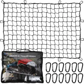 T-bs-085 Analim Cargo Net For Pickup Truck Bed 4ft X 6ft Stretches To 8ft 12ft Heavy Dut