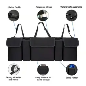 5bag Aoppfyc Car Trunk Organizer Backseat Hanging With 5 Large Waterproof Storag #2