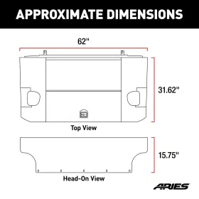 2070475 Aries Security Cargo Lid Kit Textured Black For 2011-18 Wrangler Unlimited Jk #2