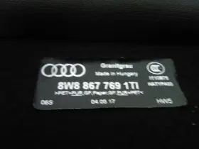 231.au1g18 Audi 2018 A5 Cargo Cover #3