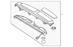 4h4-863-412-g-eg4 Audi Genuine Rear Trim