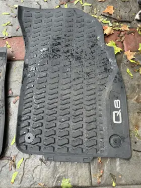 4m8061501041 Audi Oem Q8 2019-2023 Front And Rear All-weather Set Floor Mats Used #2