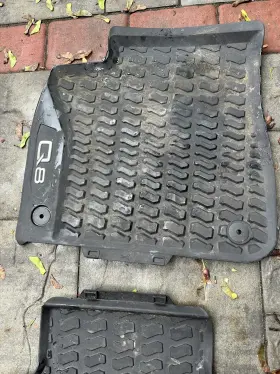 4m8061501041 Audi Oem Q8 2019-2023 Front And Rear All-weather Set Floor Mats Used #3
