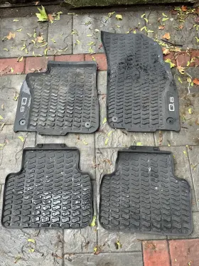 4m8061501041 Audi Oem Q8 2019-2023 Front And Rear All-weather Set Floor Mats Used