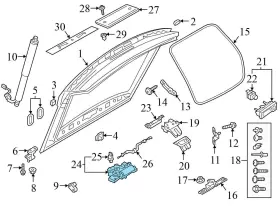 5ta827887c Audi 2019-2023 Q3 - Rear Hatch / Trunk Lid Motor #3