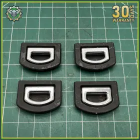 8d9864203 Audi 01-05 C5 Allroad Trunk Luggage Cargo Net Tie Down Hook Trim Set Of 4 Oem
