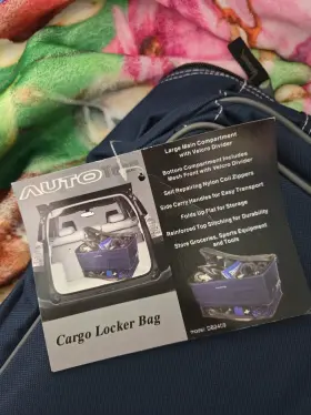 Db2409 Auto Tour Cargo Locker Bag Storage Navy New