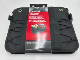 Ac710 Autocraft 2-bin Trunk Cargo Organizer Folding Collapsible Caddy Storage