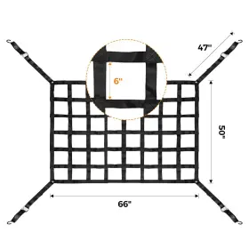 Autofonder 792119689176 Cargo Net For Pickup Truck Bed Adjustment 50 Inch X66 #2