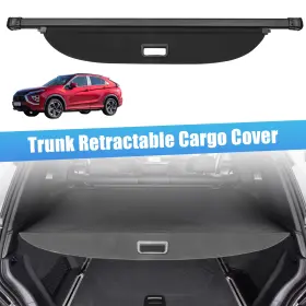 Automall Tech 766549516654 Black Retractable Cargo Cover Fit For Mitsubishi Eclipse Cross 2018-2023