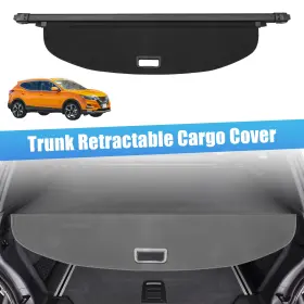 Automall Tech 766549516692 Car Retractable Cargo Cover For Nissan Rogue 21-24 Rear Trunk Shielding Shade