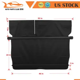 Autopartsclub2018 Apc165689 Trunk Cargo Cover Shield Shade For Lexus Rx450h Rx350 2010-2014 2015 Retractable
