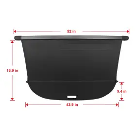 Autopartsclub2018 Apc174723 Trunk Rear Cargo Cover Security For Nissan Rogue 2021 2022 2023 2024 1.5l 2.5l #2