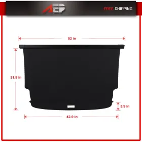 Auto177335puppy Autopuppy For Ford Bronco 2021 2022-2024 Cargo Cover Rear Trunk Privacy Shade Retractable