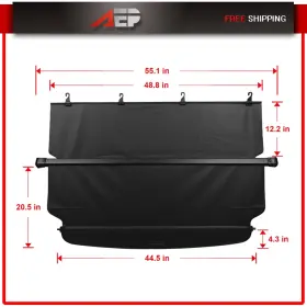 Auto180037puppy Autopuppy For Honda Cr-v 2002 2003-2006 Cargo Cover Rear Trunk Privacy Shade Retractable
