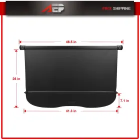 Auto180040puppy Autopuppy For Ford Escape 2013-2018 2019 Cargo Cover Rear Trunk Privacy Shade Retractable