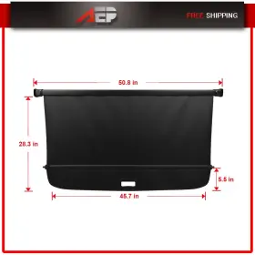 Auto180048puppy Autopuppy For Volkswagen Tiguan 2018-2024 Cargo Cover Rear Trunk Privacy Shade Retractable