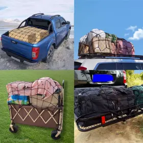 11v06707-1813efus Autoxbert 52 X 71ftftheavy Duty Large Cargo Net Latex Mesh For Truck Bed Trailer Roof Rack #3
