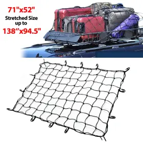 11v06707-1813efus Autoxbert 52 X 71ftftheavy Duty Large Cargo Net Latex Mesh For Truck Bed Trailer Roof Rack
