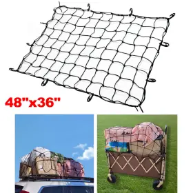 48ftftx36ftftheavy Autoxbert 11v06708-1209efus Duty Large Cargo Net Latex Mesh For Truck Bed Trailer Roof Rack