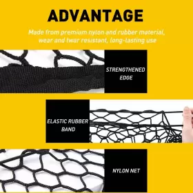 Hbxw-110-40cm Auxito Rear Trunk Envelope Cargo Style Net 2013-2022 For Chevy Silverado Gmc Sierra New #2 Hbxw-110-40cm Auxito Rear Trunk Envelope Cargo Style Net 2013-2022 For Chevy Silverado Gmc Sierra New #2