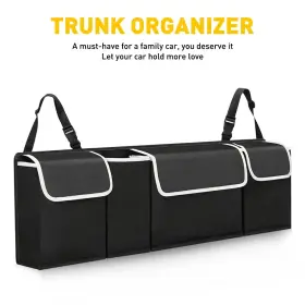 Ito-gzd-28941 Auxito 1x 600d Oxford Trunk Organizer Interior Accessories Back Seat Storage Bag