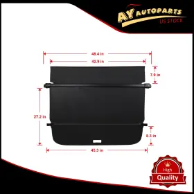 Autopart182851 Ay Autoparts Cargo Cover Rear Retractable Shield Shade For Lexus Rx350 2023 2024 2025 Base