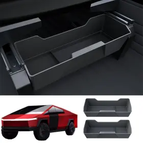100-01-0001 Azgaea Front Under Seat Storage Box For Tesla Cybertruck Accessories 2024 2025 Hidd