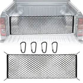 Bacn-59-18 Basaltauto Truck Bed Cargo Net 49 Inch X 18 Stretches To 59 18ftft Envelope Style Organiz