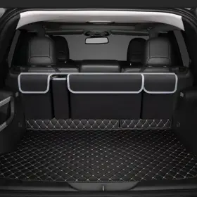 Beauup 720047699165 Car Trunk Organizer And Storagebackseat Hanging With 4 Large Waterproo
