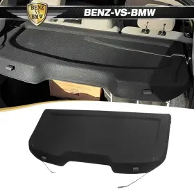 Bnz-5-tch-ffsta06-bk Benz-vs-bmw Fits 11-19 Ford Fiesta Hatchback Black Cargo Cover Non Retractable Tonneau Board