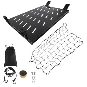 Xzu37h Bfo Rear Cargo Rack For Jeep Wrangler Tj 1997-2006 Holds 300 Lbs With Elastic Net
