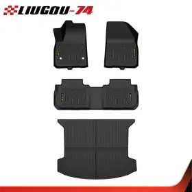 Big547902 Big-wheel All Weather Tpe Floor Mats And Trunk Cargo Liner Black Fit For Cadillac Xt5 2018