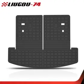 Big654130 Big-wheel All Weather Tpe Trunk Cargo Liner With Backrest Mat Fits Hyundai Santa Fe 2024-2025