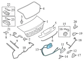 51247191213 Bmw 2011-2015 Alpina B7l - Trunk Lid Lock Motor 7191213 #3