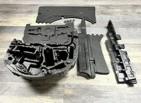 51477054960 Bmw 2004-2010 Oem E63 E64 M6 Trunk Foam Cover Set Spare Car Jack Tool Kit #3