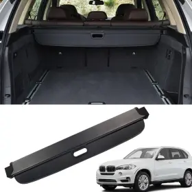 Bmw E70 F15 X5 X5m Oem Rear Trunk Cargo Cover Retractable Luggage Shade Black