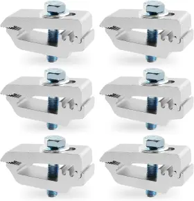 Brand Qymopay 6974467618877 Aluminum Mounting Clamps Tonneau Cover Truck Topper For Silver