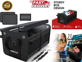 1680d Branded 819853023117 Suv Trunk Organizer 65l Car Storage Bag Collapsible Oxford Non Slip Base