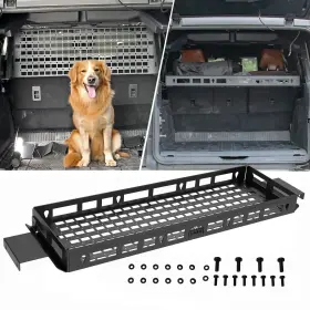Broaddict 701727448617 Interior Cargo Basket Carrier Tray Pet Divider Molle Storage Fit For 2021 202